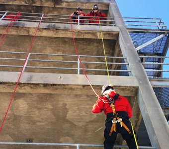 High-angle rescue training course