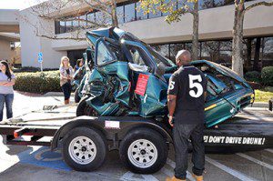 Krysta's Karing Angels displays cars involved in drunk driving incidents